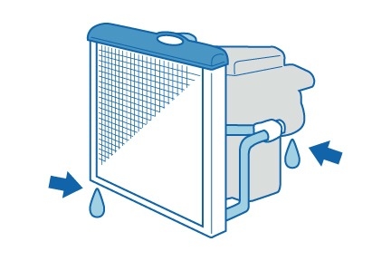 冷却水のもれ